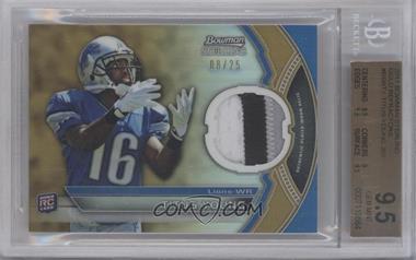 2011 Bowman Sterling - Relics - Gold Refractor #BSR-TY - Titus Young /25 [BGS 9.5 GEM MINT]