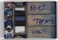 Mikel Leshoure, Titus Young, Nick Fairley #/5