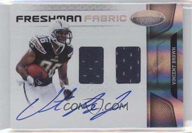 2011 Certified - [Base] #265 - Freshman Fabric - Vincent Brown /499