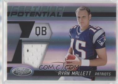 2011 Certified - Certified Potential - Materials #28 - Ryan Mallett /250