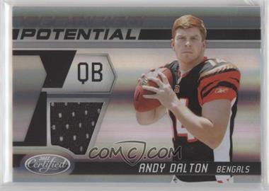 2011 Certified - Certified Potential - Materials #3 - Andy Dalton /250