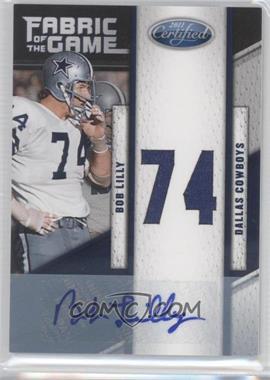 2011 Certified - Fabric of the Game - Die-Cut Jersey Number Signatures #72 - Bob Lilly /25