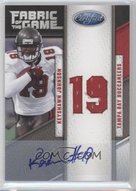 2011 Certified - Fabric of the Game - Die-Cut Jersey Number Signatures #88 - Keyshawn Johnson /15