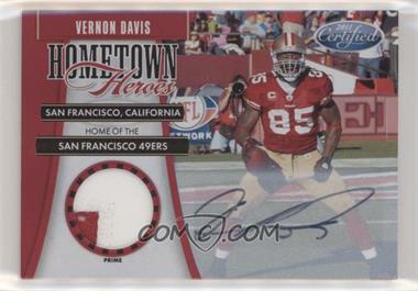 2011 Certified - Hometown Heroes - Materials Prime Signatures #33 - Vernon Davis /5