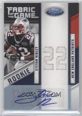2011 Certified - Rookie Fabric of the Game - Die-Cut Jersey Number Signatures #13 - Stevan Ridley /50
