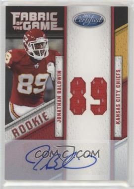 2011 Certified - Rookie Fabric of the Game - Die-Cut Jersey Number Signatures #2 - Jonathan Baldwin /50