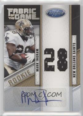 2011 Certified - Rookie Fabric of the Game - Die-Cut Jersey Number Signatures #4 - Mark Ingram /30