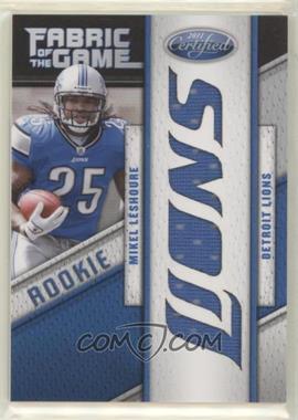 2011 Certified - Rookie Fabric of the Game - Die-Cut Team #14 - Mikel Leshoure /25