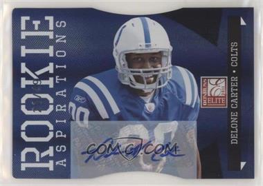 2011 Donruss Elite - [Base] - Aspirations Die-Cut Signatures #132 - Rookie - Delone Carter /49