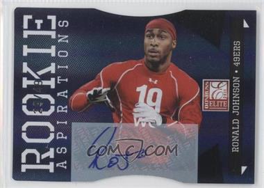 2011 Donruss Elite - [Base] - Aspirations Die-Cut Signatures #184 - Rookie - Ronald Johnson /49