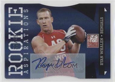 2011 Donruss Elite - [Base] - Aspirations Die-Cut Signatures #187 - Rookie - Ryan Whalen /49