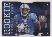 Rookie - Titus Young [EX to NM] #/99