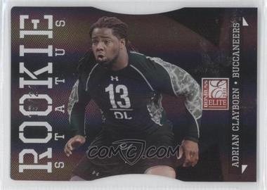 2011 Donruss Elite - [Base] - Status Black Die-Cut #103 - Rookie - Adrian Clayborn /24