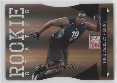 2011 Donruss Elite - [Base] - Status Die-Cut #169 - Rookie - Nick Fairley /90