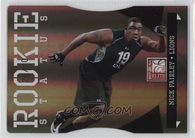 2011 Donruss Elite - [Base] - Status Die-Cut #169 - Rookie - Nick Fairley /90