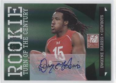 2011 Donruss Elite - [Base] - Turn of the Century Signatures #138 - Rookie - Dwayne Harris /499