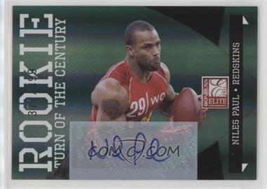 2011 Donruss Elite - [Base] - Turn of the Century Signatures #170 - Rookie - Niles Paul /499