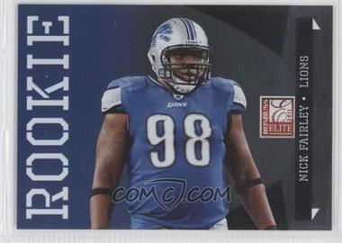 2011 Donruss Elite - [Base] - Variations #169 - Rookie - Nick Fairley /999