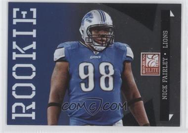 2011 Donruss Elite - [Base] - Variations #169 - Rookie - Nick Fairley /999