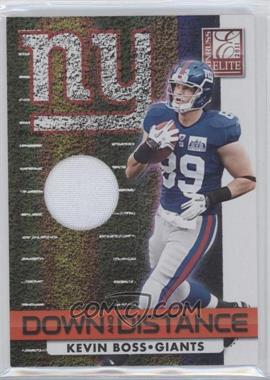 2011 Donruss Elite - Down and Distance Materials - Red Zone Prime #22 - Kevin Boss /50