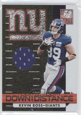 2011 Donruss Elite - Down and Distance Materials #22 - Kevin Boss /299