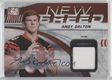 2011 Donruss Elite - New Breed Jersey - Prime Signatures #3 - Andy Dalton /10