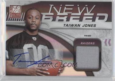 2011 Donruss Elite - New Breed Jersey - Prime Signatures #31 - Taiwan Jones /10