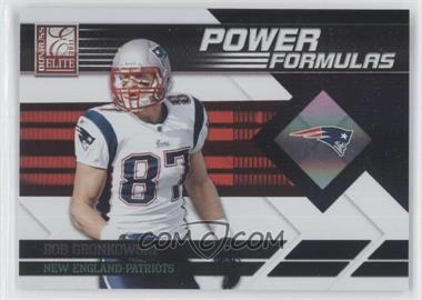 2011 Donruss Elite - Power Formulas - Black #23 - Rob Gronkowski /99