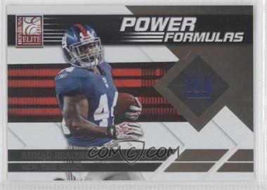 2011 Donruss Elite - Power Formulas - Gold #1 - Ahmad Bradshaw /999