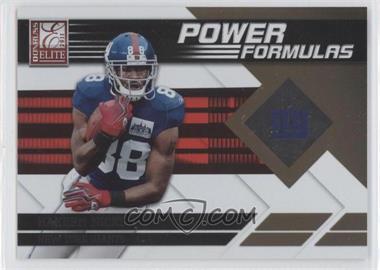 2011 Donruss Elite - Power Formulas - Gold #11 - Hakeem Nicks /999