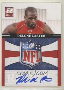 2011 Donruss Elite - Rookies - NFL Shield Logo Signatures #17 - Delone Carter