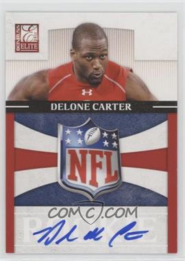 2011 Donruss Elite - Rookies - NFL Shield Logo Signatures #17 - Delone Carter