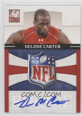 2011 Donruss Elite - Rookies - NFL Shield Logo Signatures #17 - Delone Carter