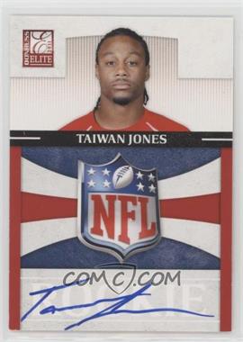 2011 Donruss Elite - Rookies - NFL Shield Logo Signatures #27 - Taiwan Jones