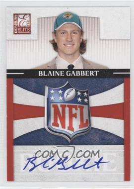 2011 Donruss Elite - Rookies - NFL Shield Logo Signatures #29 - Blaine Gabbert