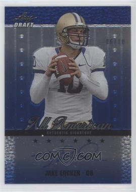 2011 Leaf Metal Draft - All American - Prismatic Blue #AA-JL1 - Jake Locker /10