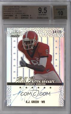 2011 Leaf Metal Draft - All American - Prismatic #AA-AJG - A.J. Green /25 [BGS 9.5 GEM MINT]