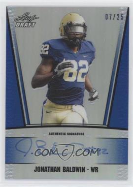 2011 Leaf Metal Draft - [Base] - Prismatic Blue #RC-JB1 - Jonathan Baldwin /25