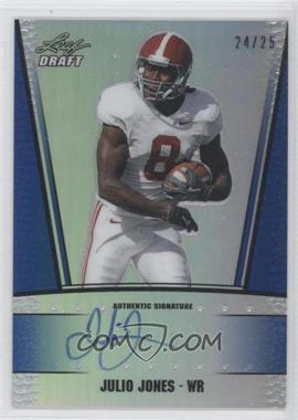 2011 Leaf Metal Draft - [Base] - Prismatic Blue #RC-JJ2 - Julio Jones /25