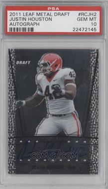 2011 Leaf Metal Draft - [Base] #RC-JH2 - Justin Houston [PSA 10 GEM MT]