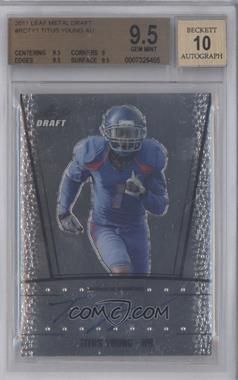 2011 Leaf Metal Draft - [Base] #RC-TY1 - Titus Young [BGS 9.5 GEM MINT]
