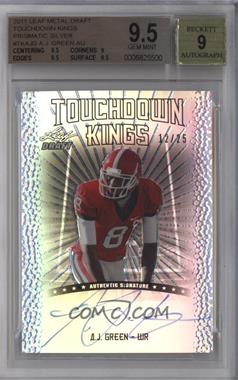 2011 Leaf Metal Draft - Touchdown Kings - Prismatic #TK-AJG - A.J. Green /25 [BGS 9.5 GEM MINT]