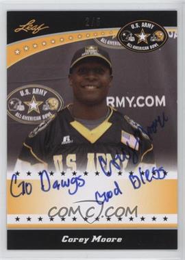 2011 Leaf U.S. Army All-American Bowl - Selection Tour Autographs - Gold #TA-CM1 - Corey Moore /5