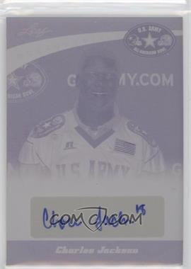 2011 Leaf U.S. Army All-American Bowl - Selection Tour Autographs - Printing Plate Magenta #TA-CJ1 - Charles Jackson /1