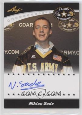 2011 Leaf U.S. Army All-American Bowl - Selection Tour Autographs #TA-NS1 - Niklas Sade