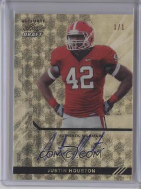 2011 Leaf Ultimate Draft - [Base] - Metal Prismatic #U-JH2 - Justin Houston /1