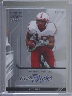 2011 Leaf Ultimate Draft - [Base] - Metal #U-RH1 - Roy Helu /49 [EX to NM]