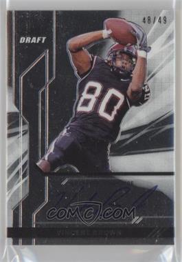 2011 Leaf Ultimate Draft - [Base] - Metal #U-VB1 - Vincent Brown /49