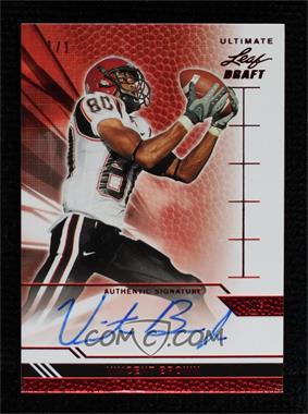 2011 Leaf Ultimate Draft - [Base] - Red #U-VB1 - Vincent Brown /1