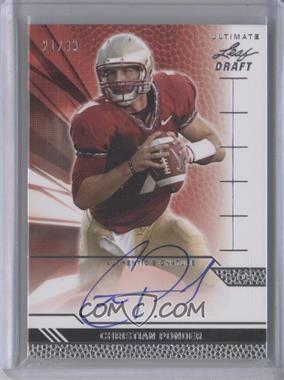 2011 Leaf Ultimate Draft - [Base] #U-CP1 - Christian Ponder /49